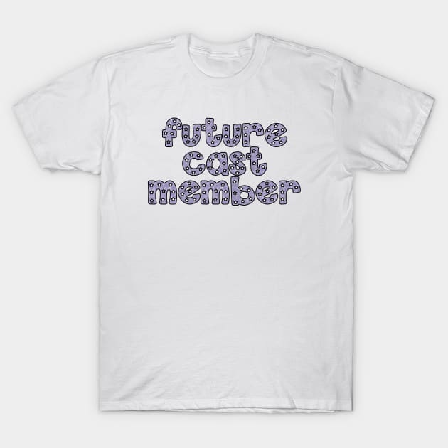 Future Cast Member Purple Glitter T-Shirt by lolsammy910